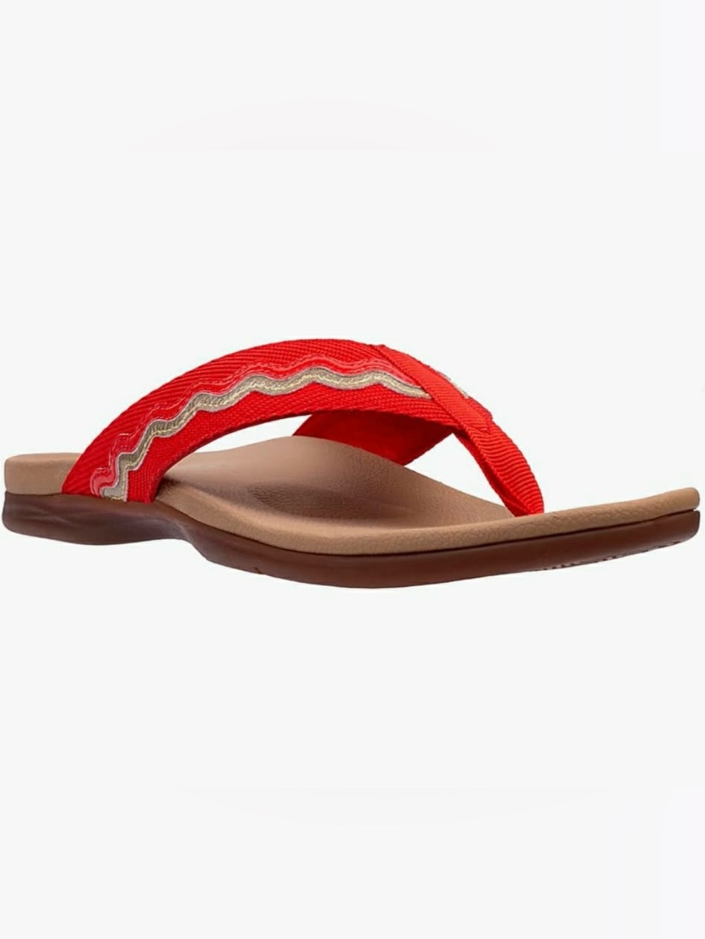 Spenco Women’s La Paz Bittersweet Red Sandal size 10 NWT